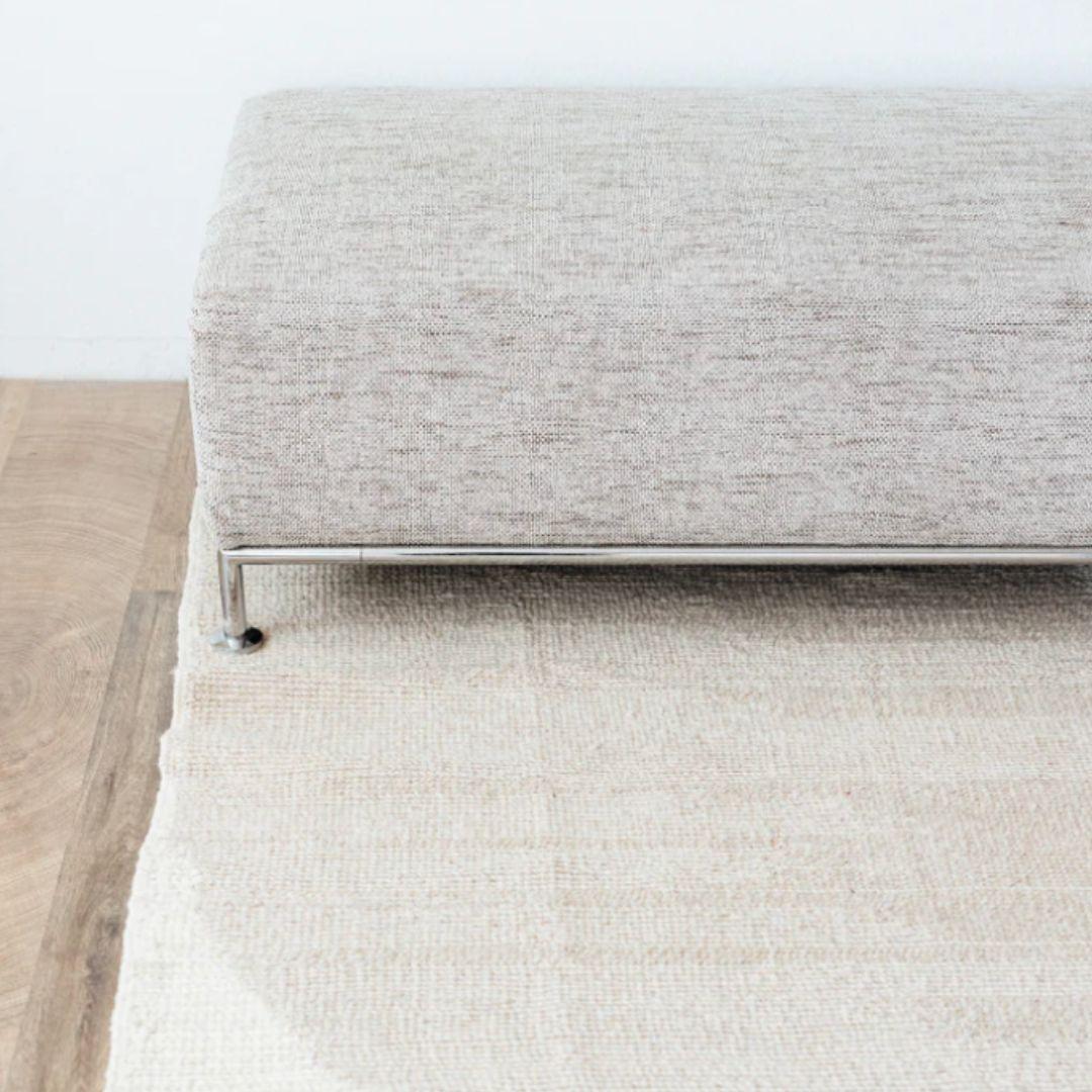 Woven BUJA Custom Berber Wool Rug Modern Handwoven Large Minimalist Contemporary For Sale