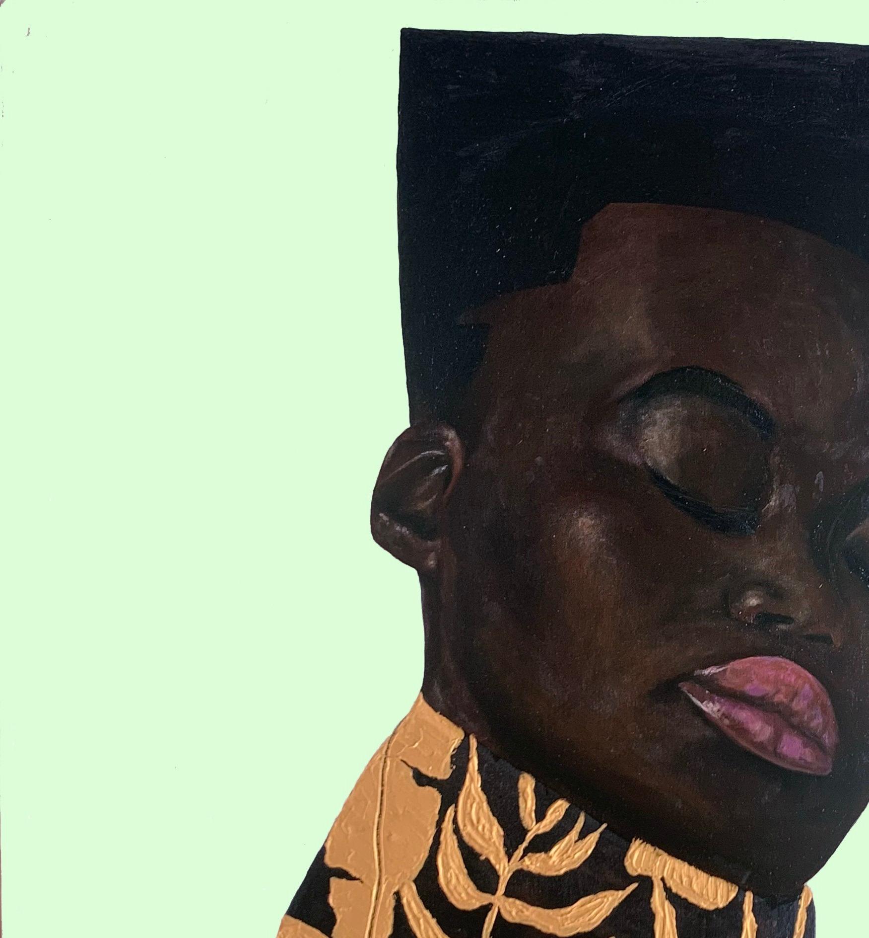 L'Africa nel sonno - Painting di Bukola Orioye