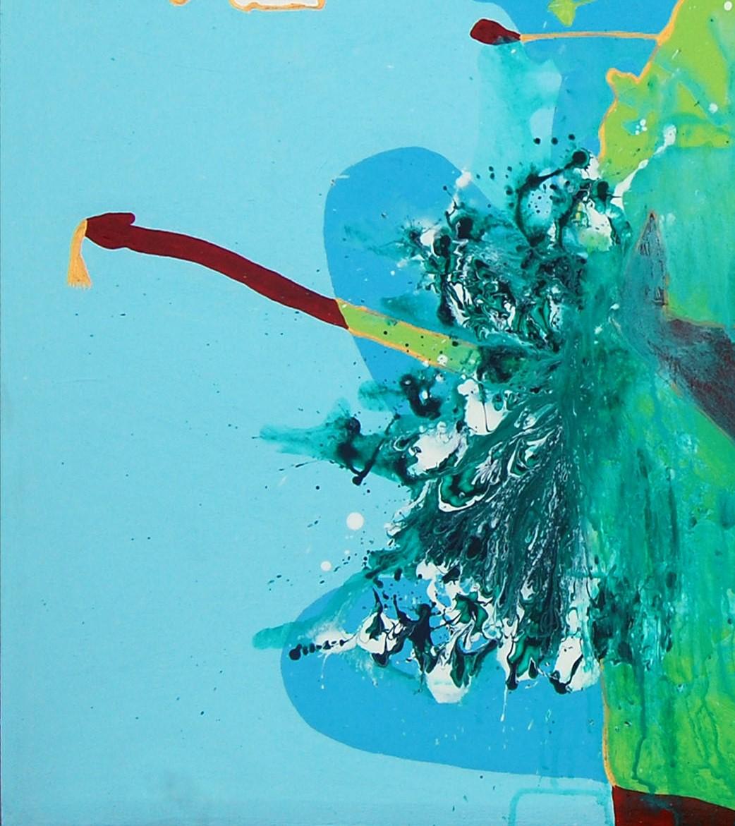 Akogun - Contemporary Abstract minimalistic modern painting by Bukola Orioye For Sale 3