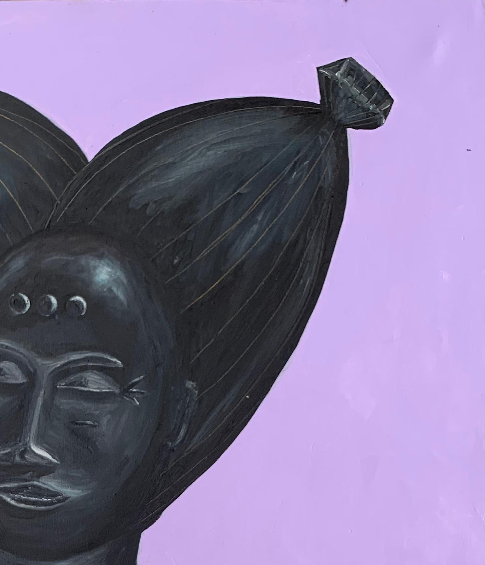 Schönheit in der Vogue (Zeitgenössisch), Painting, von Bukola Orioye