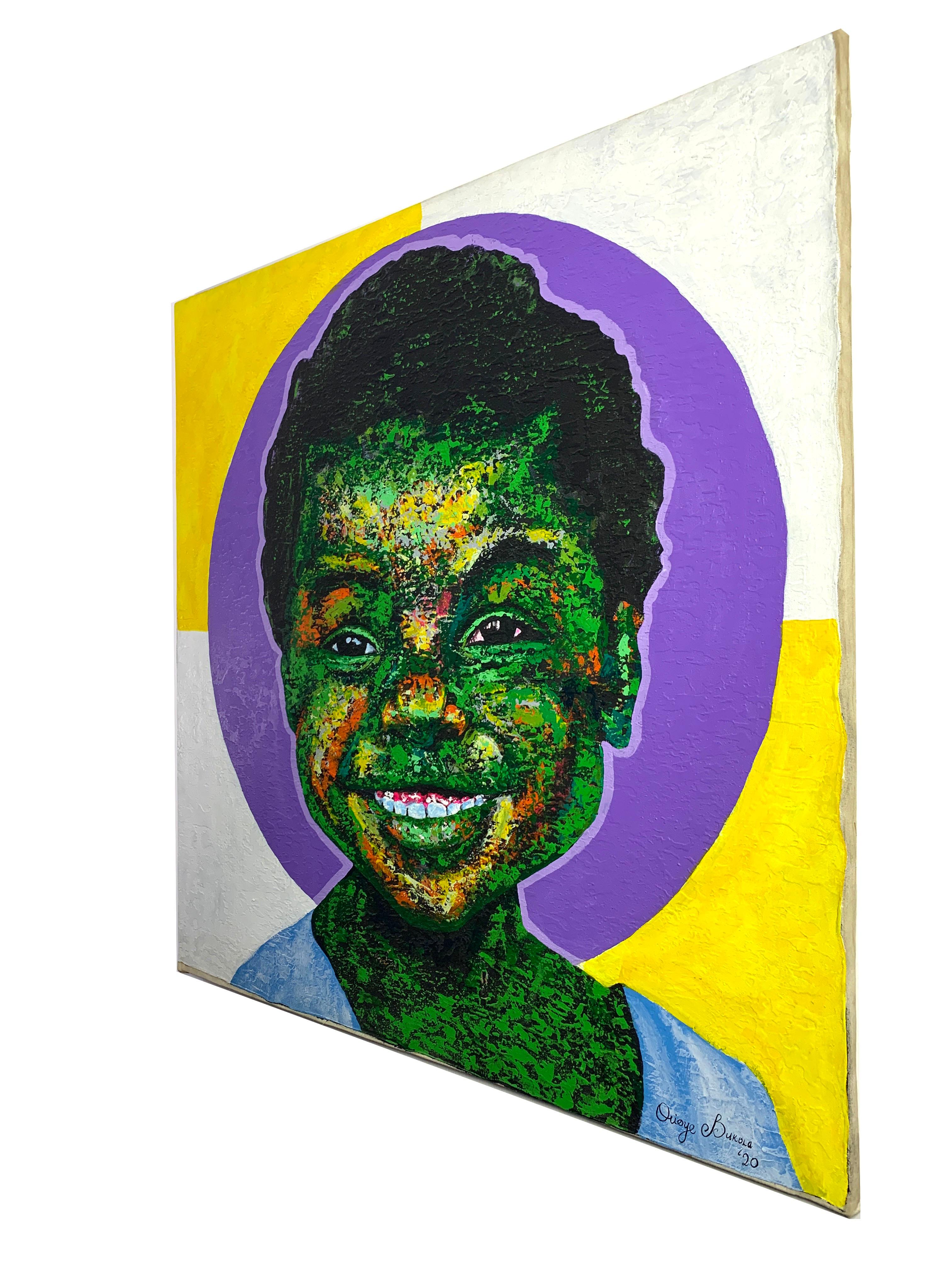 Divinity (Radiant Innocence) - Contemporary Portrait of a Joyful Smiling Child For Sale 2