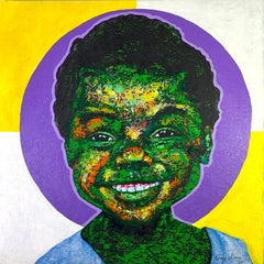 Divinity (Radiant Innocence) - Contemporary Portrait of a Joyful Smiling Child