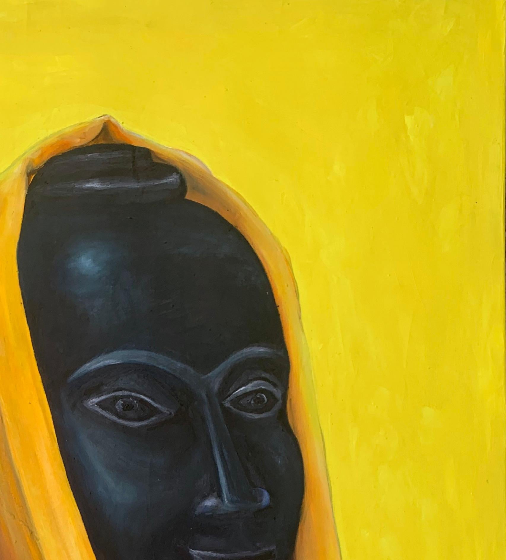 Guardian - Painting Contemporaneo di Bukola Orioye