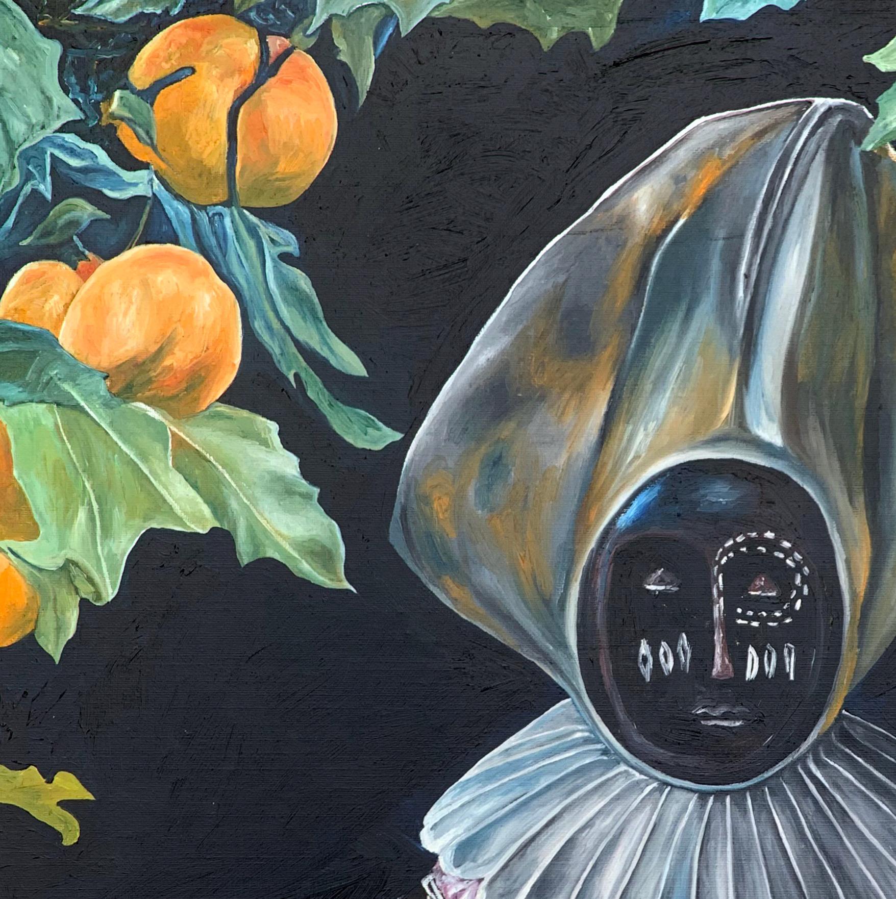 Idolo  -21e siècle, Contemporary, Figurative, Africa Culture, Relics, Festival - Painting de Bukola Orioye