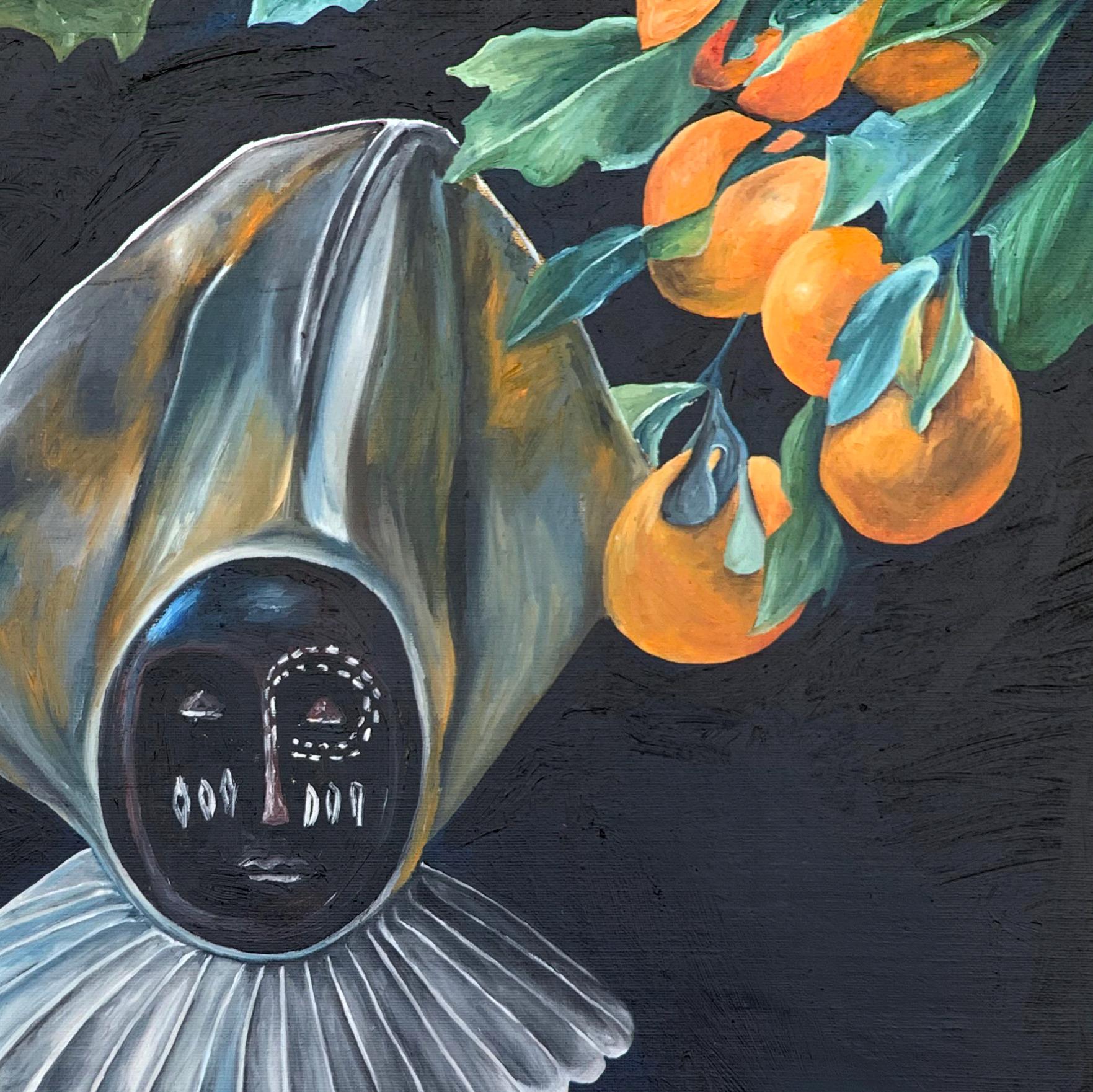 Idolo  -21e siècle, Contemporary, Figurative, Africa Culture, Relics, Festival - Contemporain Painting par Bukola Orioye
