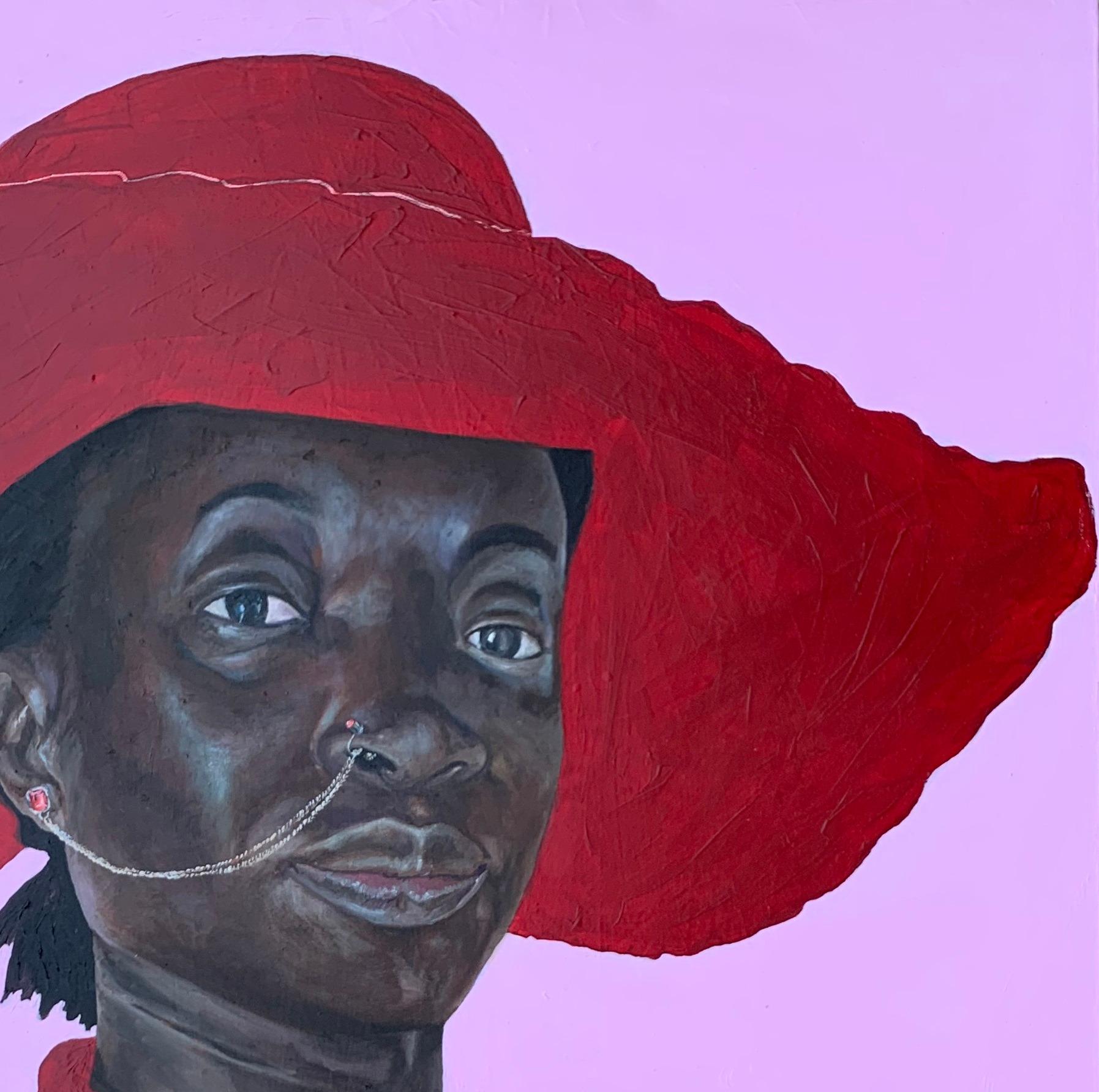 Bijoux et chaîne I - Contemporain Painting par Bukola Orioye