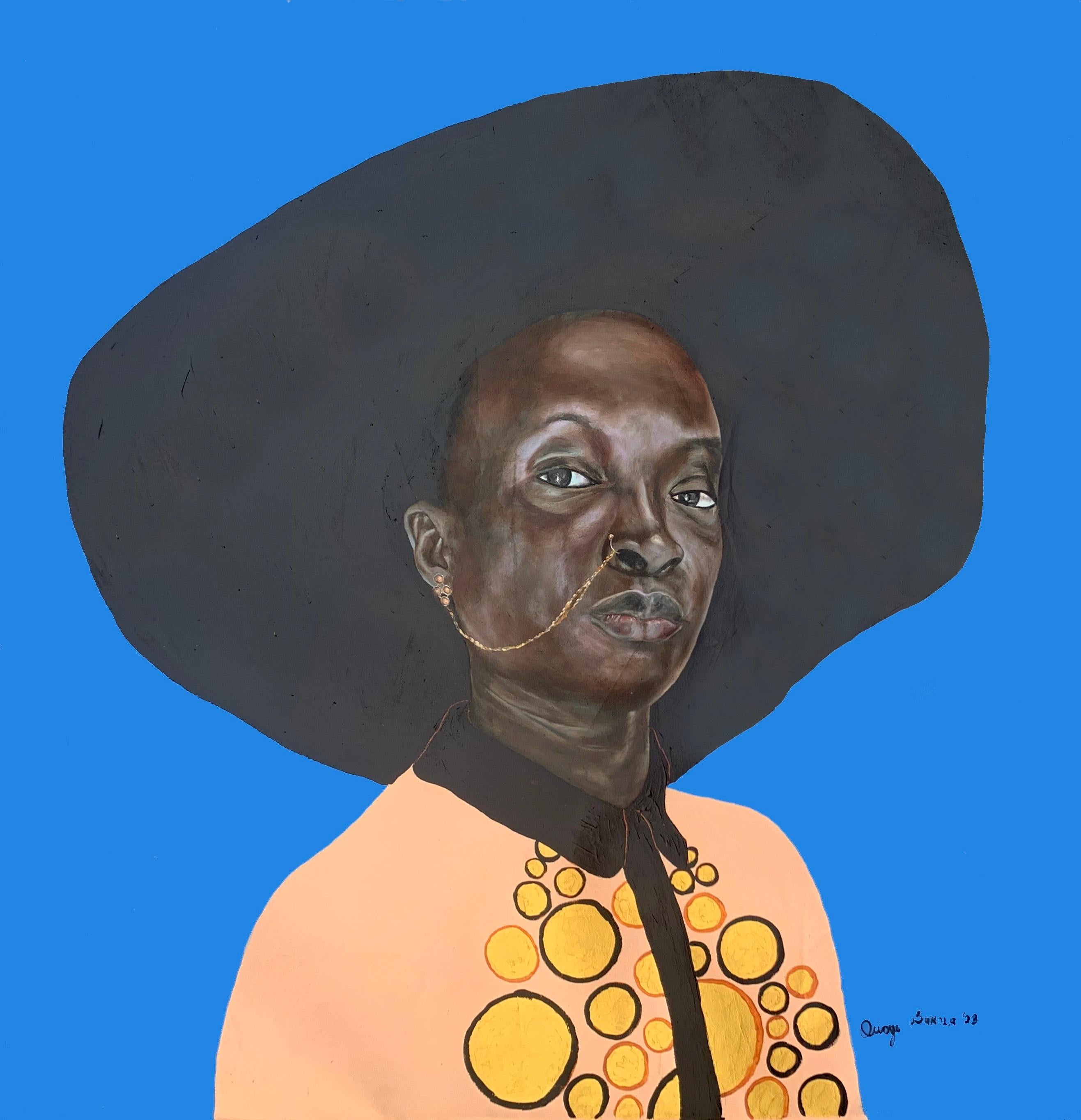Portrait Painting Bukola Orioye - Bijoux et chaîne III