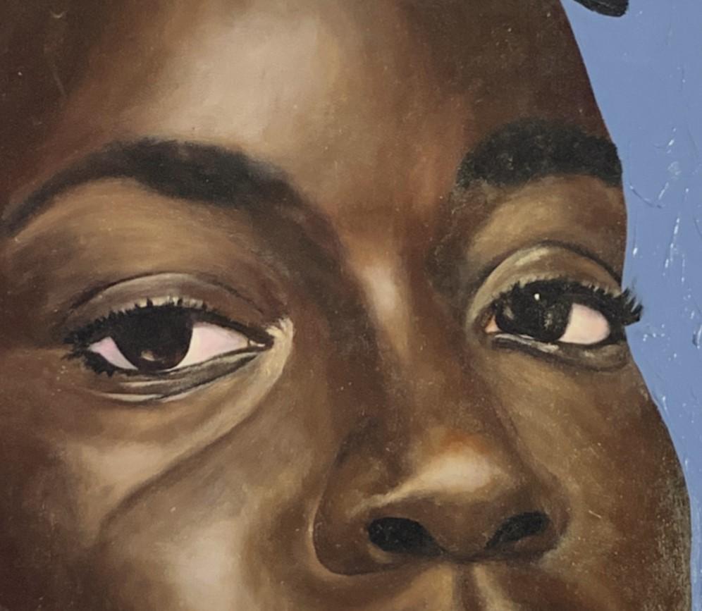 Jetzt trage ich mich selbst - Afrikanisches Frauenporträt des 21. Jahrhunderts  Schwarze Empowerment-Kunst im Angebot 5
