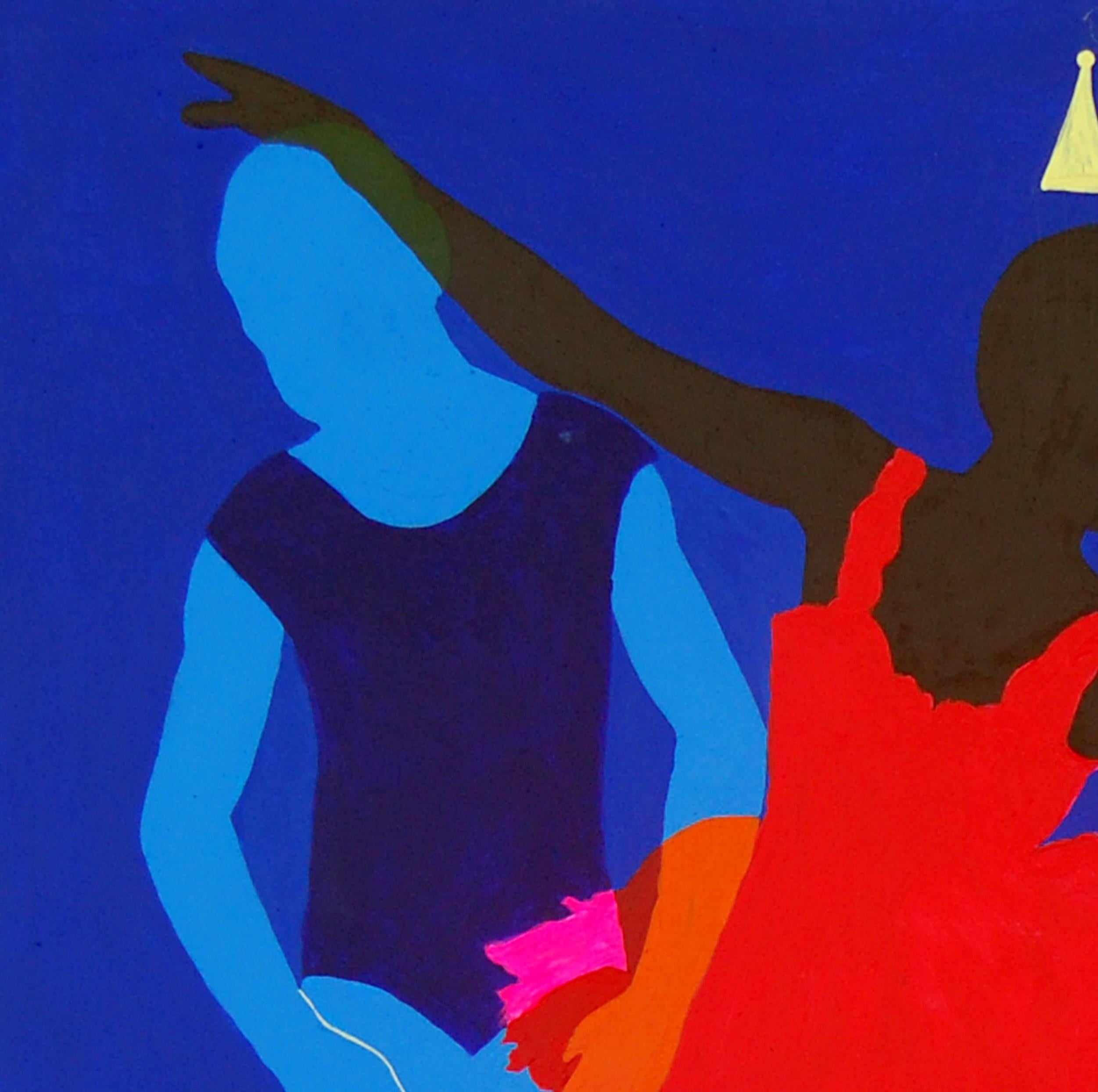 Title: Okin (Peacock)
Artist: Bukola Orioye (Nigerian, b. 1993)
Year: 2025
Medium: Acrylic on Canvas
Condition: Excellent

Description & Uniqueness
“Okin (Peacock)” is a luminous original painting from Bukola Orioye’s acclaimed 2025 series Oju Lari…
