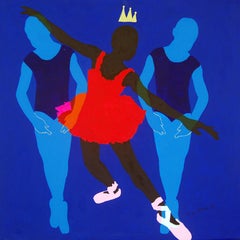 Okin (Peacock) - Conceptual abstract minimalist African painting