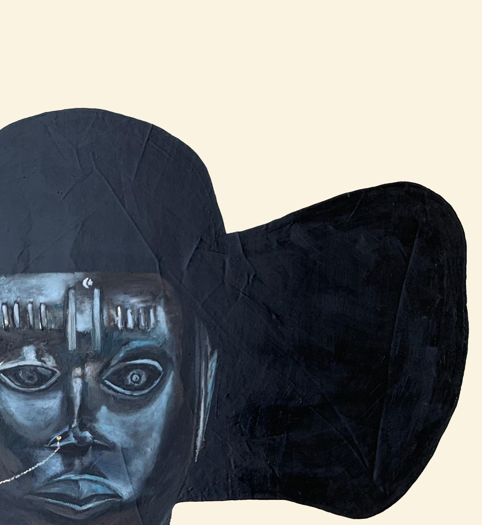 Operaio di piantagione II - Painting Contemporaneo di Bukola Orioye