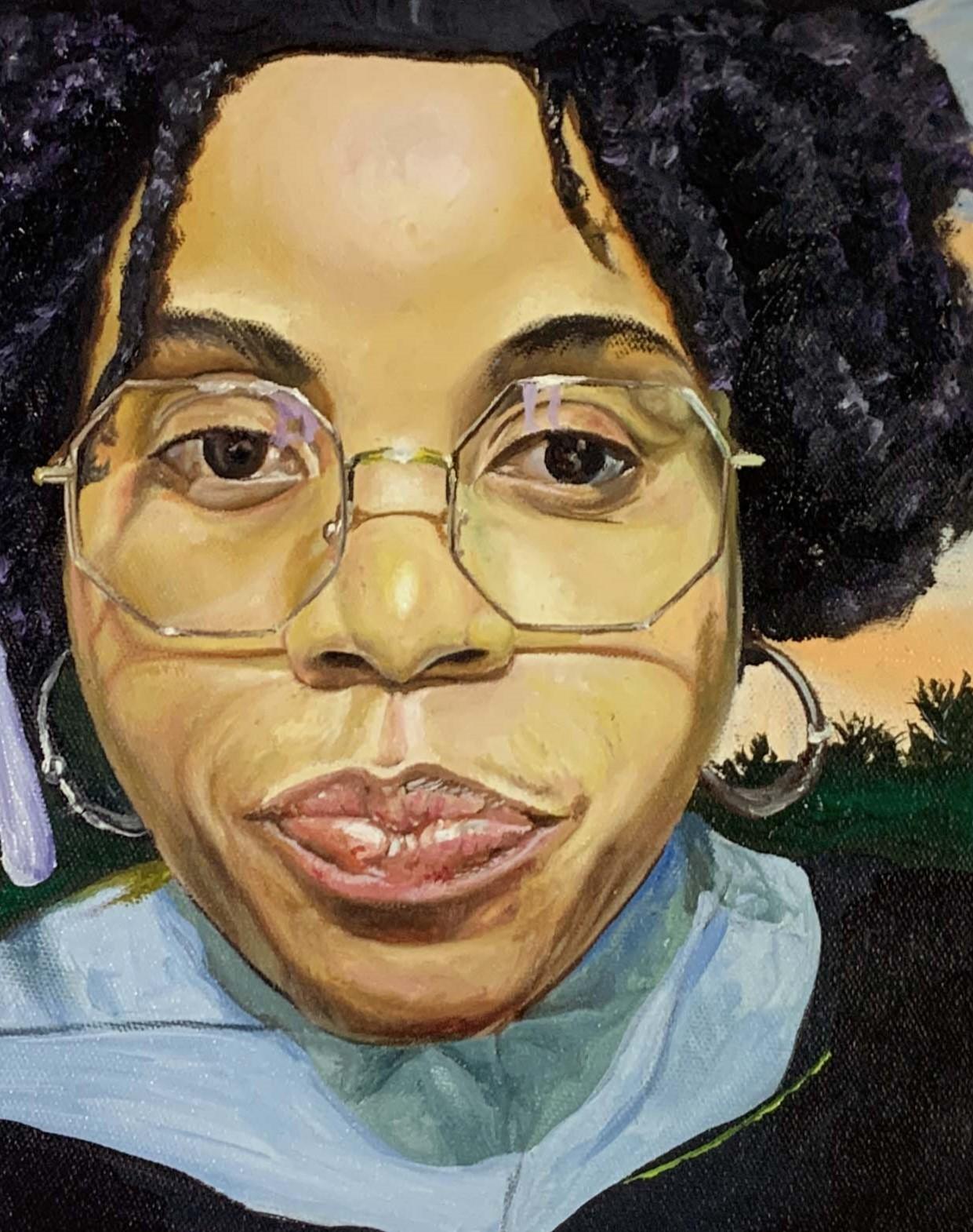 Retrato de Tenecia - Painting Impresionista de Bukola Orioye