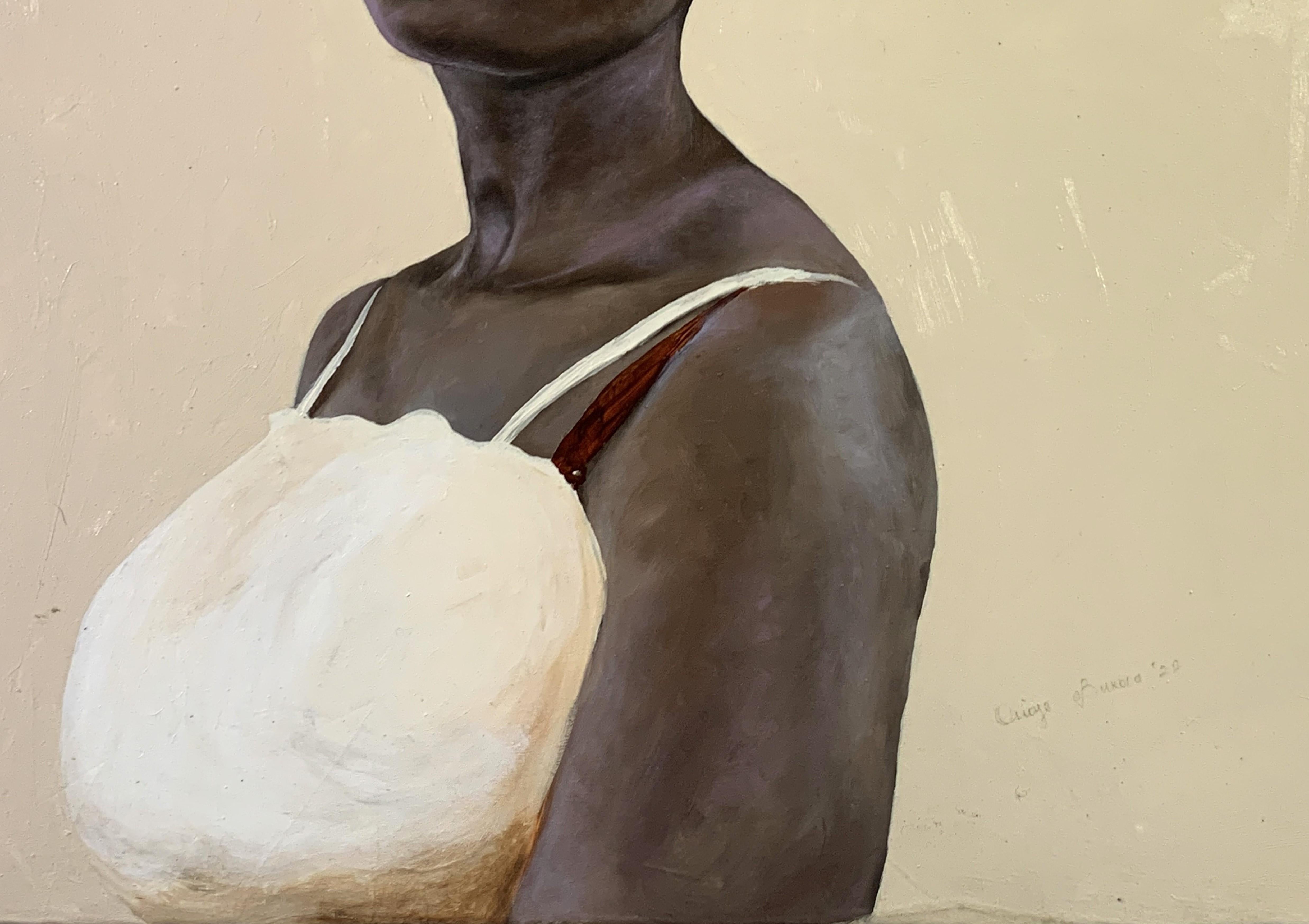 Ronke-Enigma - Contemporain Painting par Bukola Orioye