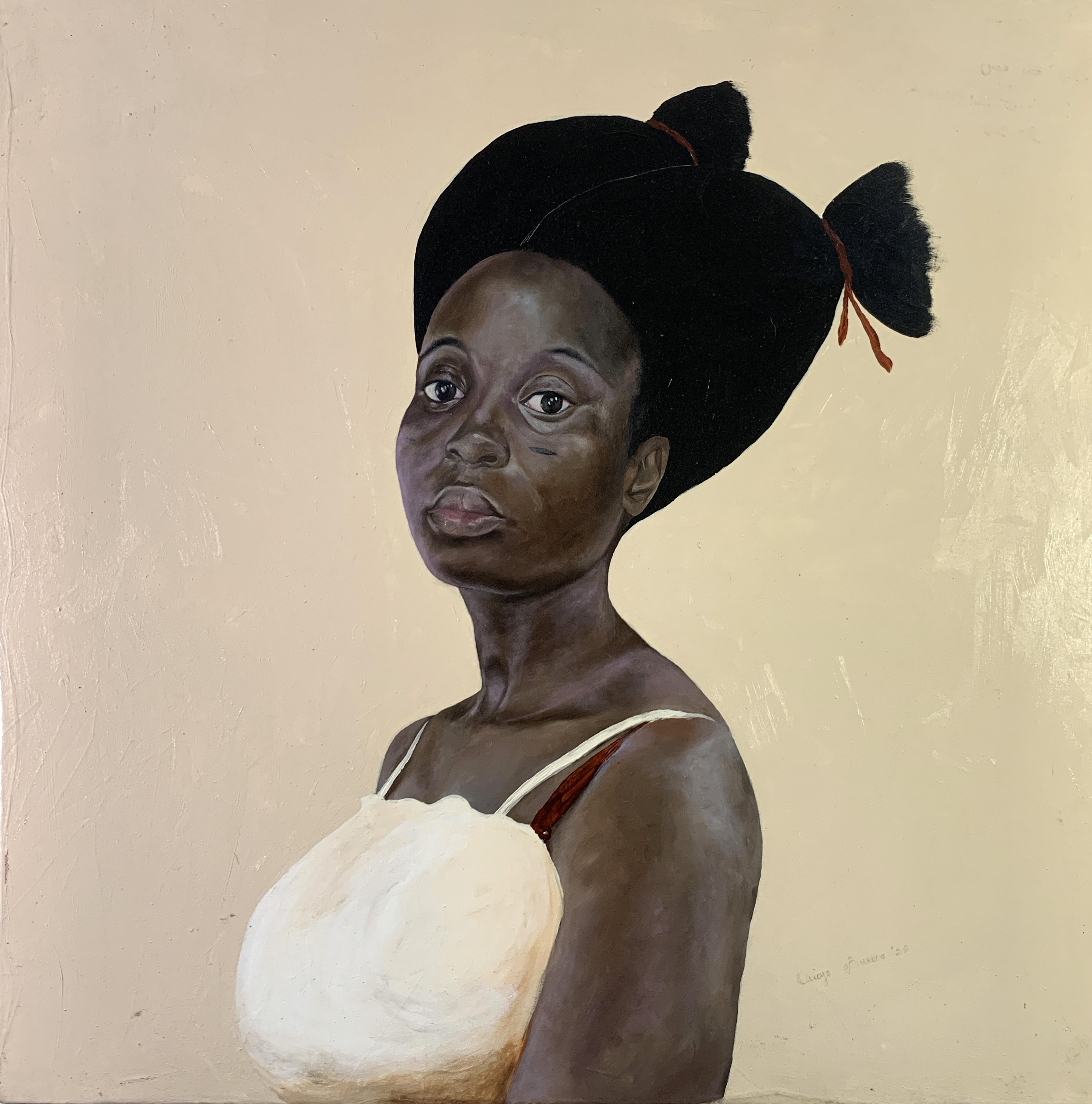 Figurative Painting Bukola Orioye - Ronke-Enigma
