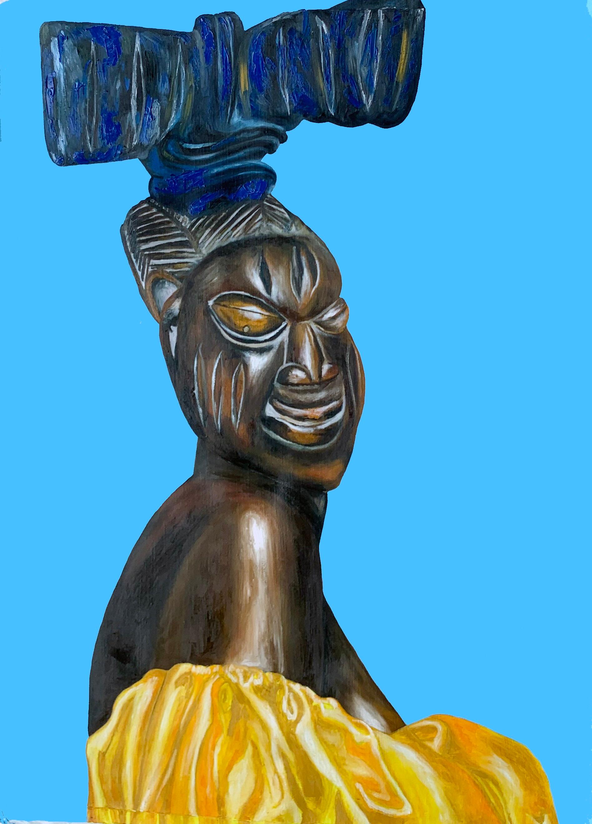Bukola Orioye Figurative Painting - Wiyaala (The Doer)