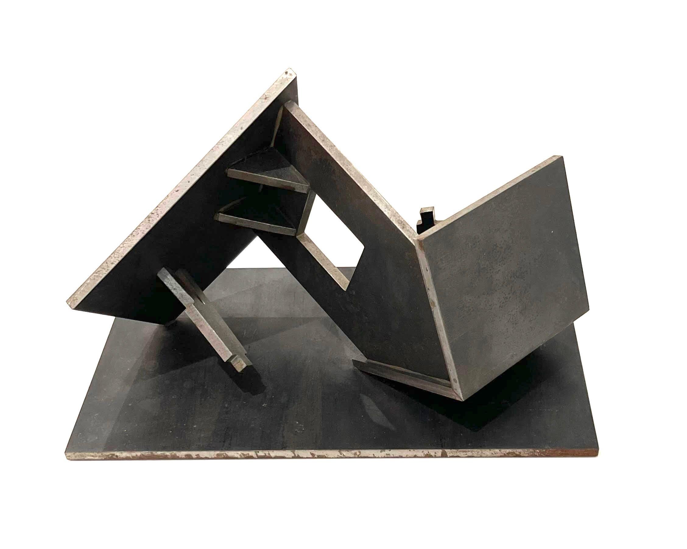 House in Motion - Sculpture by Buky Schwartz