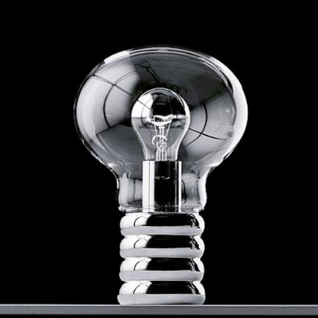 Lampada da tavolo in cristallo di Murano soffiato a mano 'Bulb' in cromo per Ingo Maurer In condizioni Nuovo in vendita a Glendale, CA