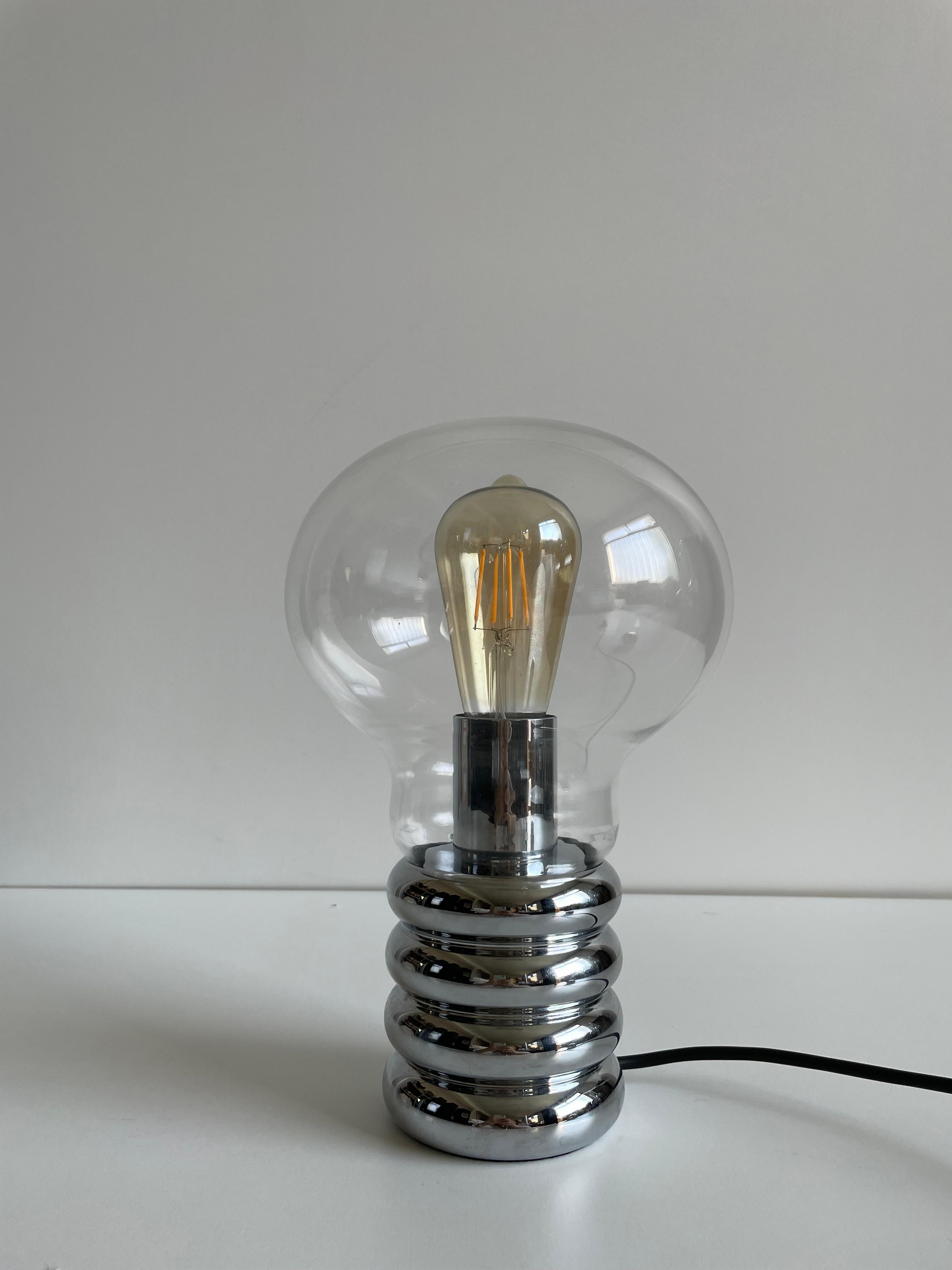 Metal Bulb Table Lamp by Ingo Maurer