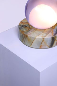 Bulbe in Crystal Resin and Mexican Onyx