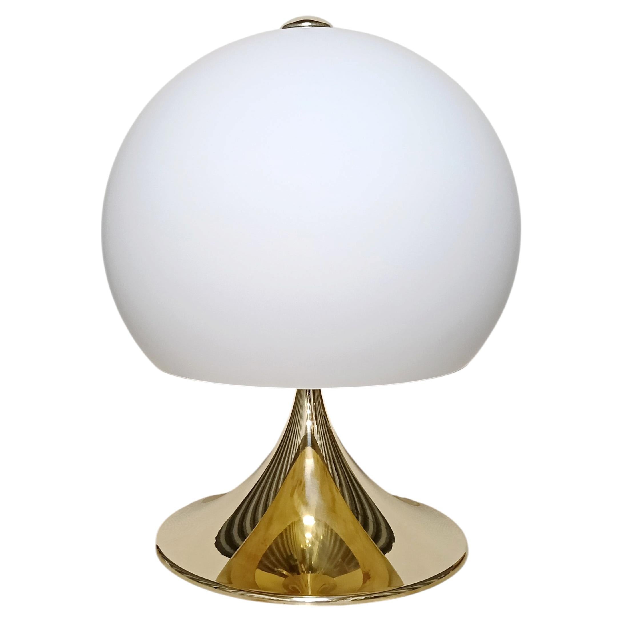 BULBO - grande lampe de table avec finition en laiton, nickel ou chrome - par Candas