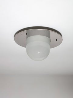 Lampada da soffitto in vetro e cromo "Bulbo" di Mazza Gramigna per Quattrifolio, anni '70
