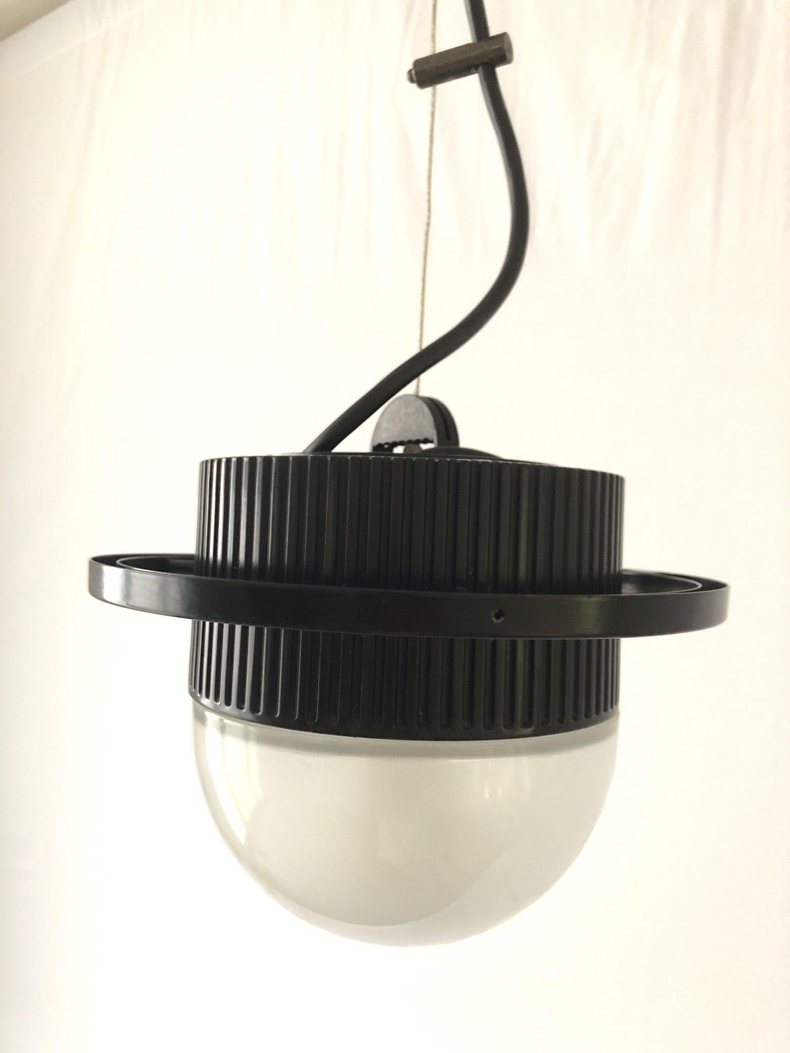 Italian Bulbone Pendant Lamp by Barbieri e Marianelli for Tronconi Milano, 1980s, Italy For Sale