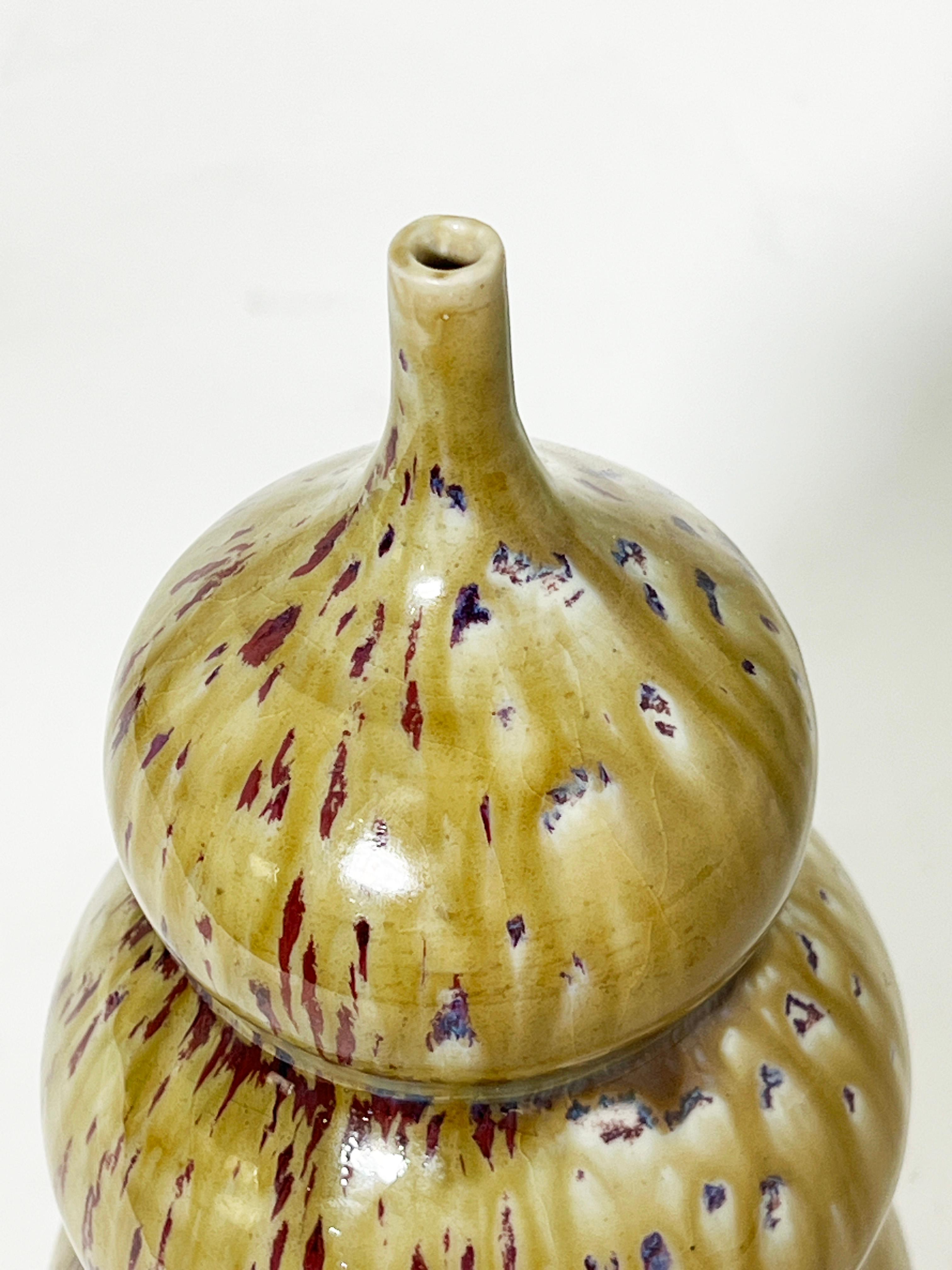 Bulbous Studio-Kunstkeramik-Vase von Jay Forsythe für Oxbrook (Moderne der Mitte des Jahrhunderts) im Angebot