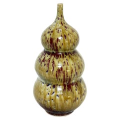 Bulbous Studio Art Pottery Vase by Jay Forsythe for Oxbrook