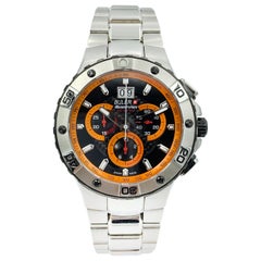 Buler Adventure Stainless Steel Swiss Made Quartz Men's Watch 36123