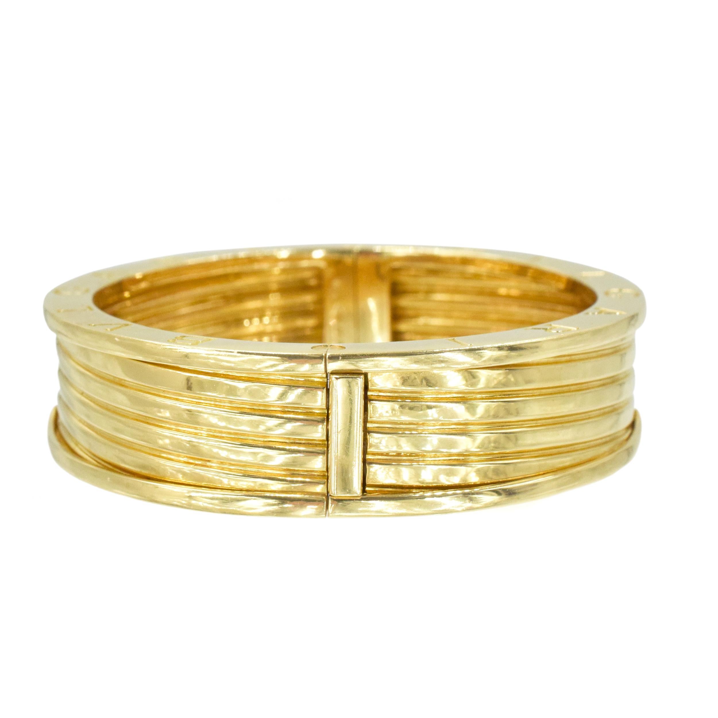 Bvlgari B Zero1: 18 Karat Gold  Armreif-Armband (Künstler*in)