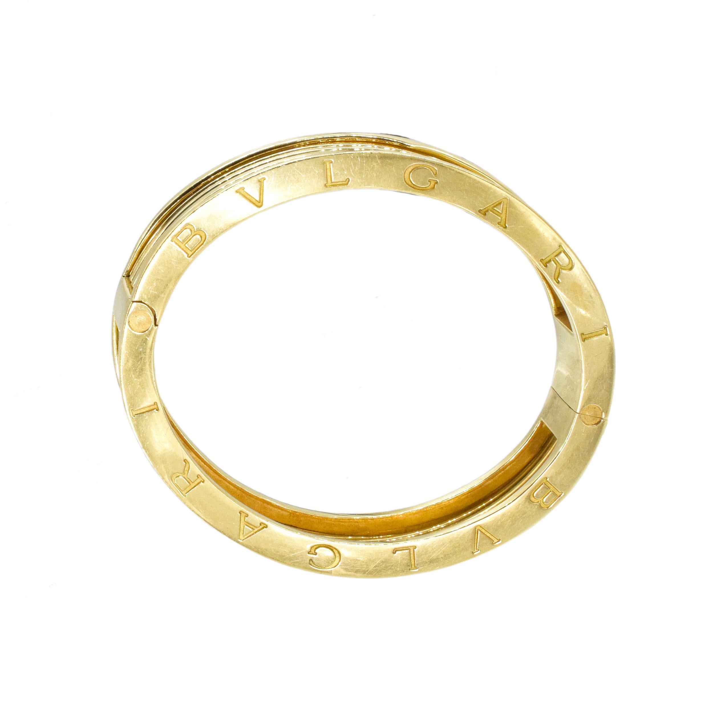 bvlgari b zero1 bracelet gold