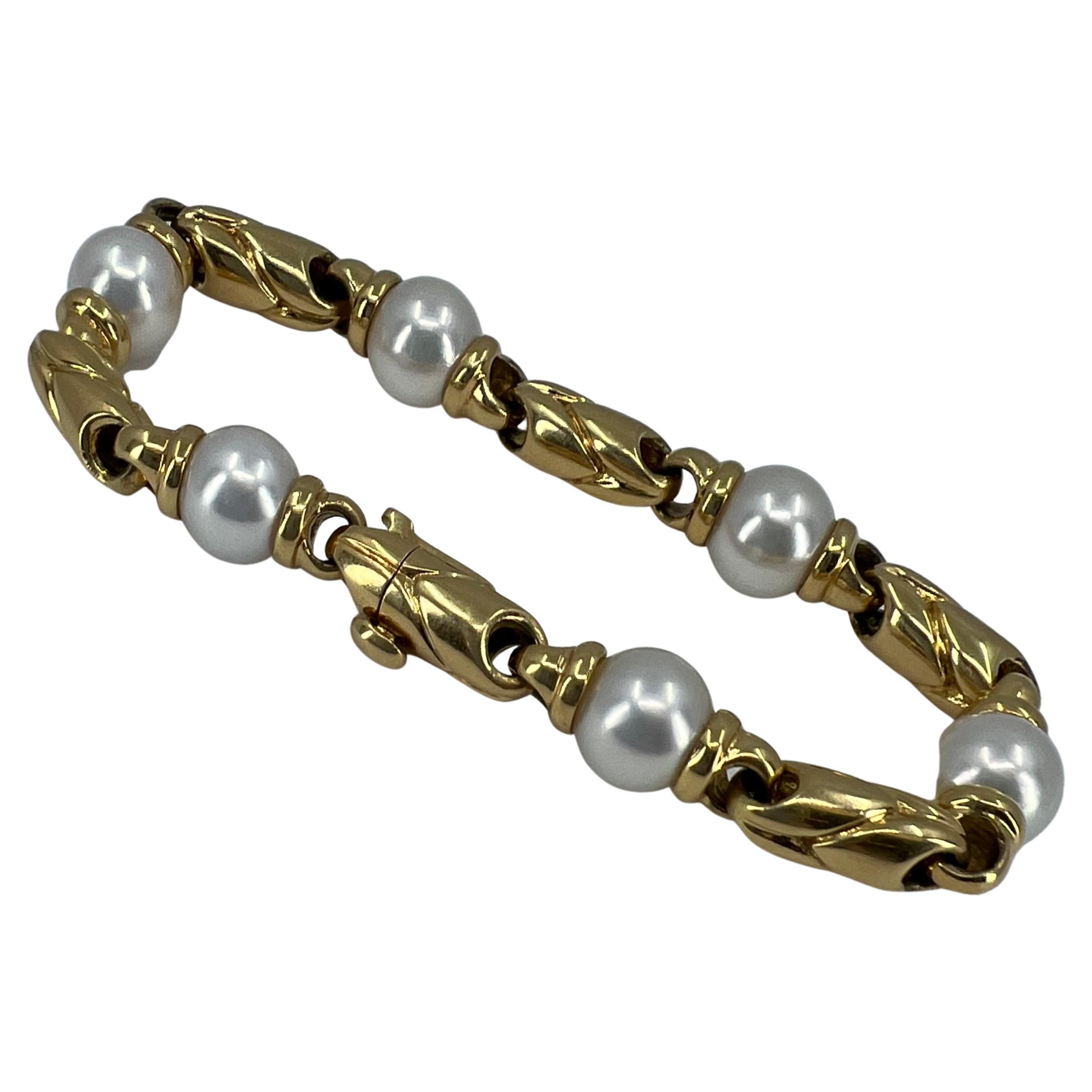 Bulgar Passo Doppio Pearl Bracelet