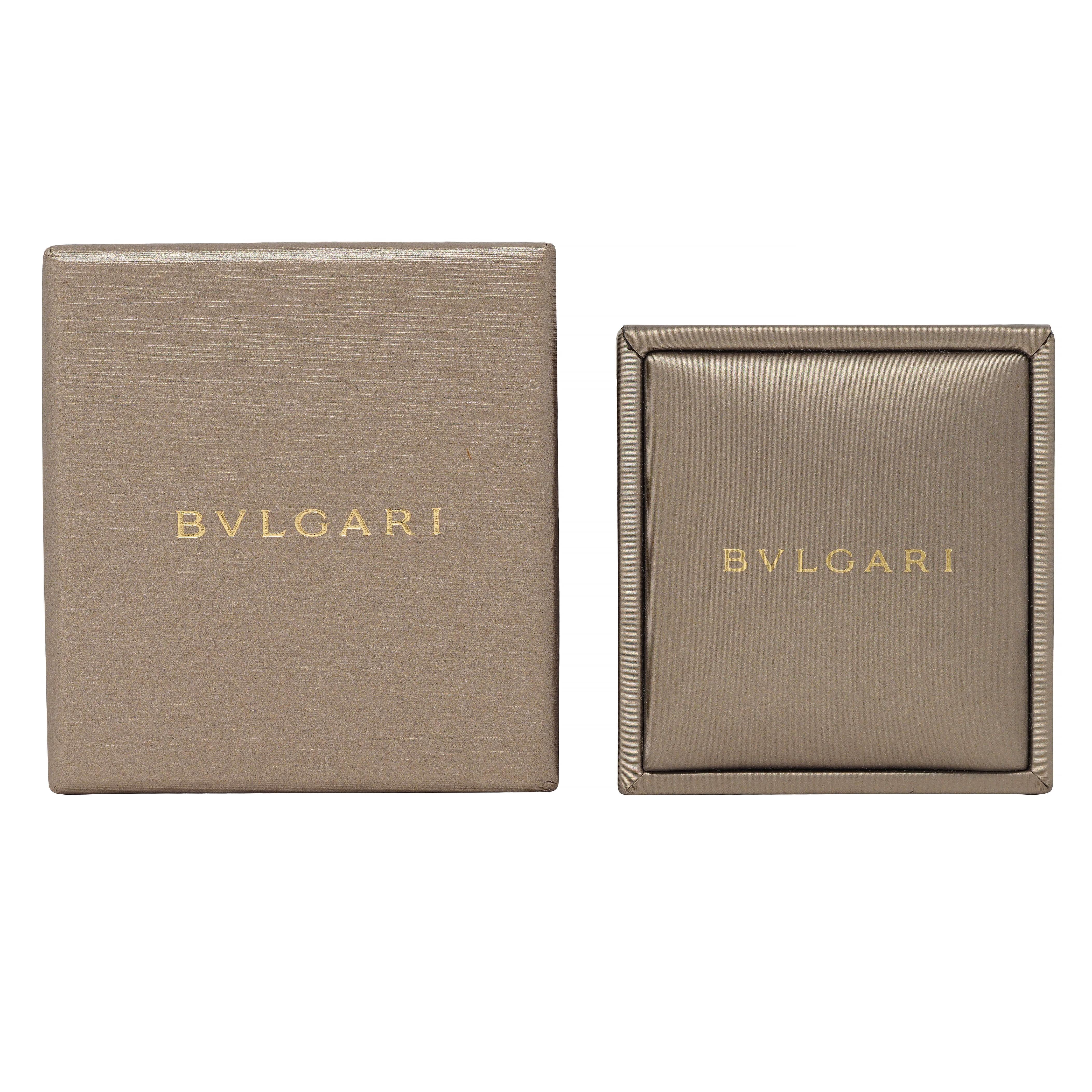 Bulgari 1.36 CTW Oval Cut Diamond Platinum Contemporary Engagement Ring GIA For Sale 12