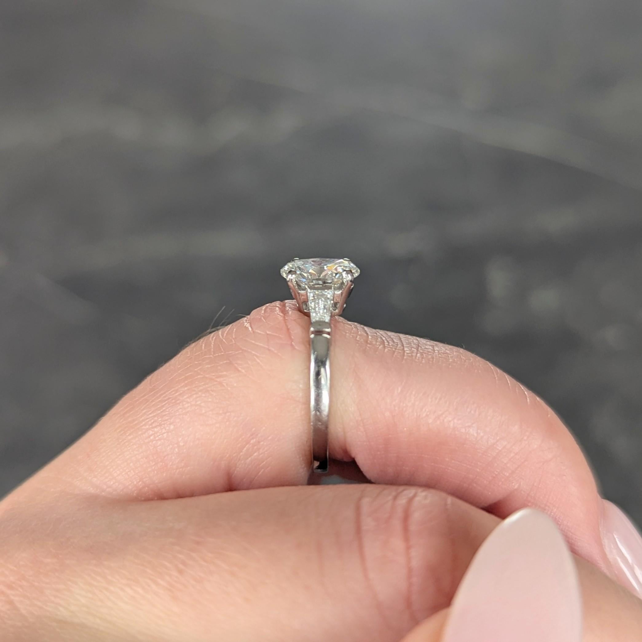 Bulgari 1.36 CTW Oval Cut Diamond Platinum Contemporary Engagement Ring GIA For Sale 15