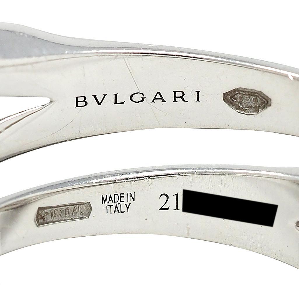 Bulgari 1.71 CTW Round Brilliant Diamond Platinum Swirling Engagement Ring GIA For Sale 3