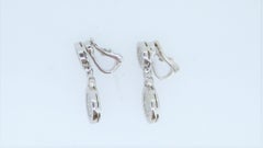 Bulgari 18 Carat White Gold and Diamond Tubogas Earrings