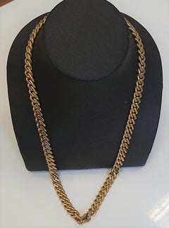 Bulgari 18 Carat Yellow Gold Heavy Link Chain Necklace