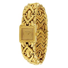 Bulgari 18 Karat Gold Trika Bracelet Watch BJ 07