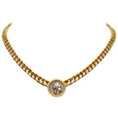 Bulgari 18 Karat Roman Empire Ancient Coin Necklace