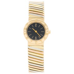 Bulgari 18 Karat Tricolor Gold Tubogas Watch Model BB 23 2T