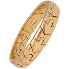 Bulgari 18 Karat Two-Tone Yellow Gold Bracelet