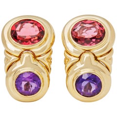 Bulgari 18 Karat Yellow Gold Amethyst
Tourmaline Statement Earrings Bulgari 18 Karat Yellow Gold Amethyst
Tourmaline Statement Earrings