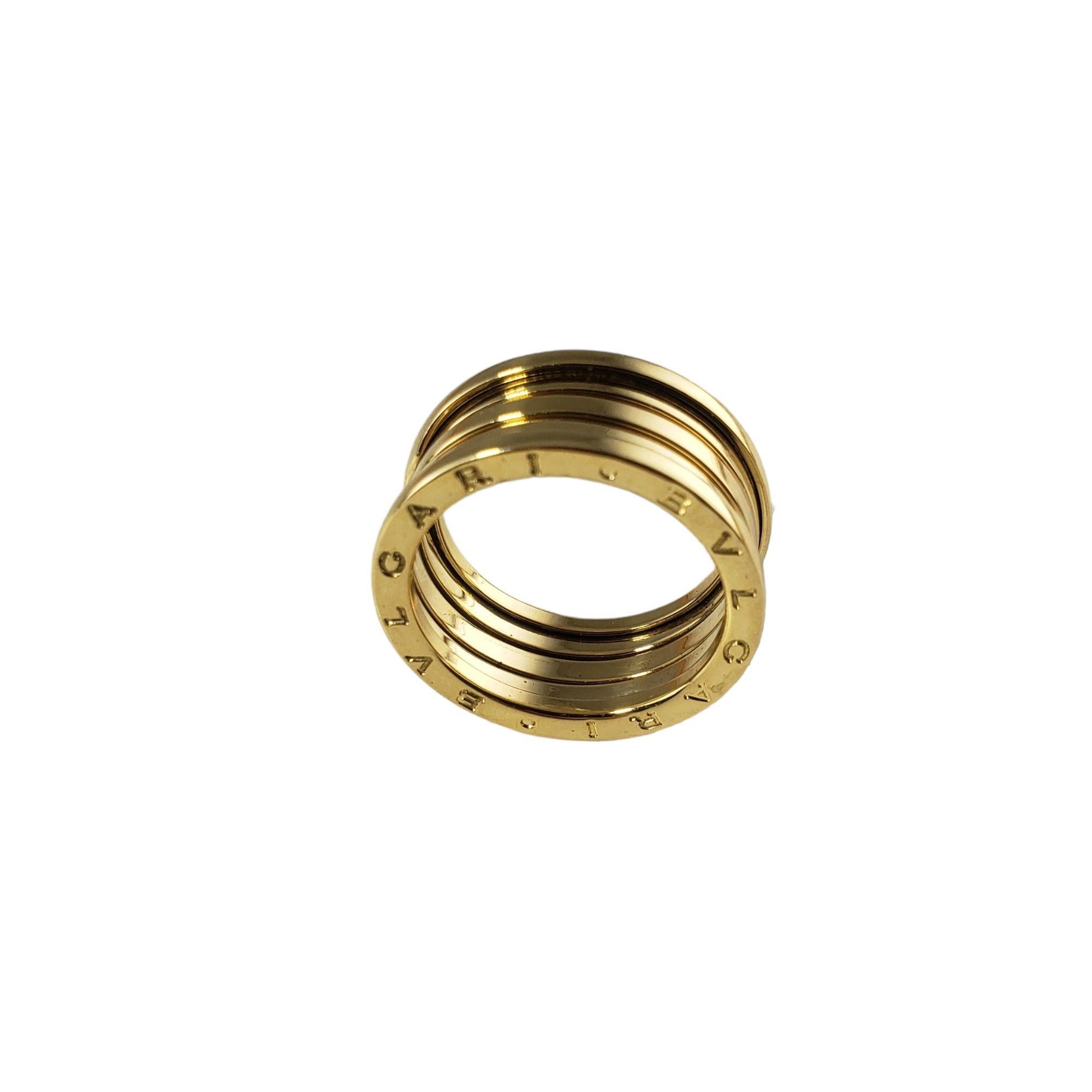 Bulgari Karat Yellow Gold B. Zero 1 Band Ring 6