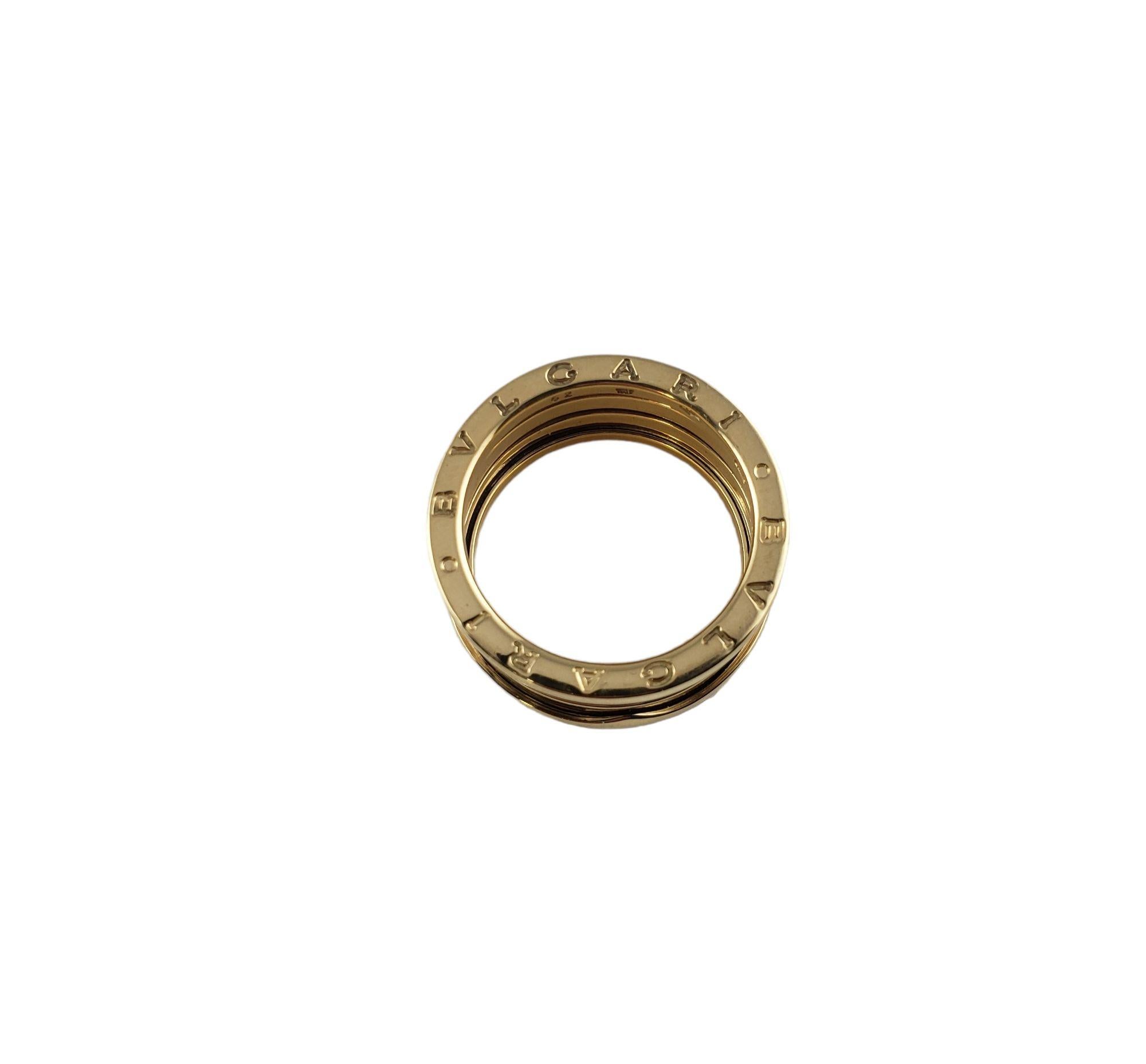 Bulgari Karat Yellow Gold B. Zero 1 Band Ring In Good Condition In Washington Depot, CT