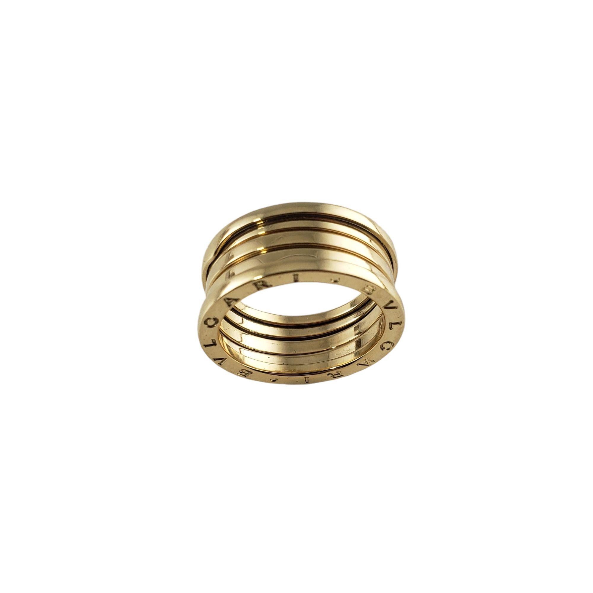 Bulgari Karat Yellow Gold B. Zero 1 Band Ring 1