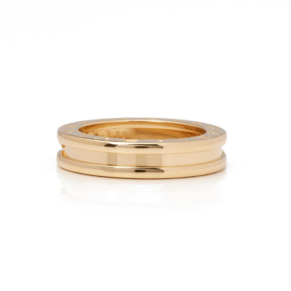 Bulgari 18 Karat Yellow Gold B.Zero 1 Band Ring In Excellent Condition In Bishop's Stortford, Hertfordshire