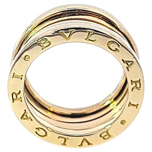 Bulgari 18 Karat Yellow Gold B.Zero1 Ring For Sale