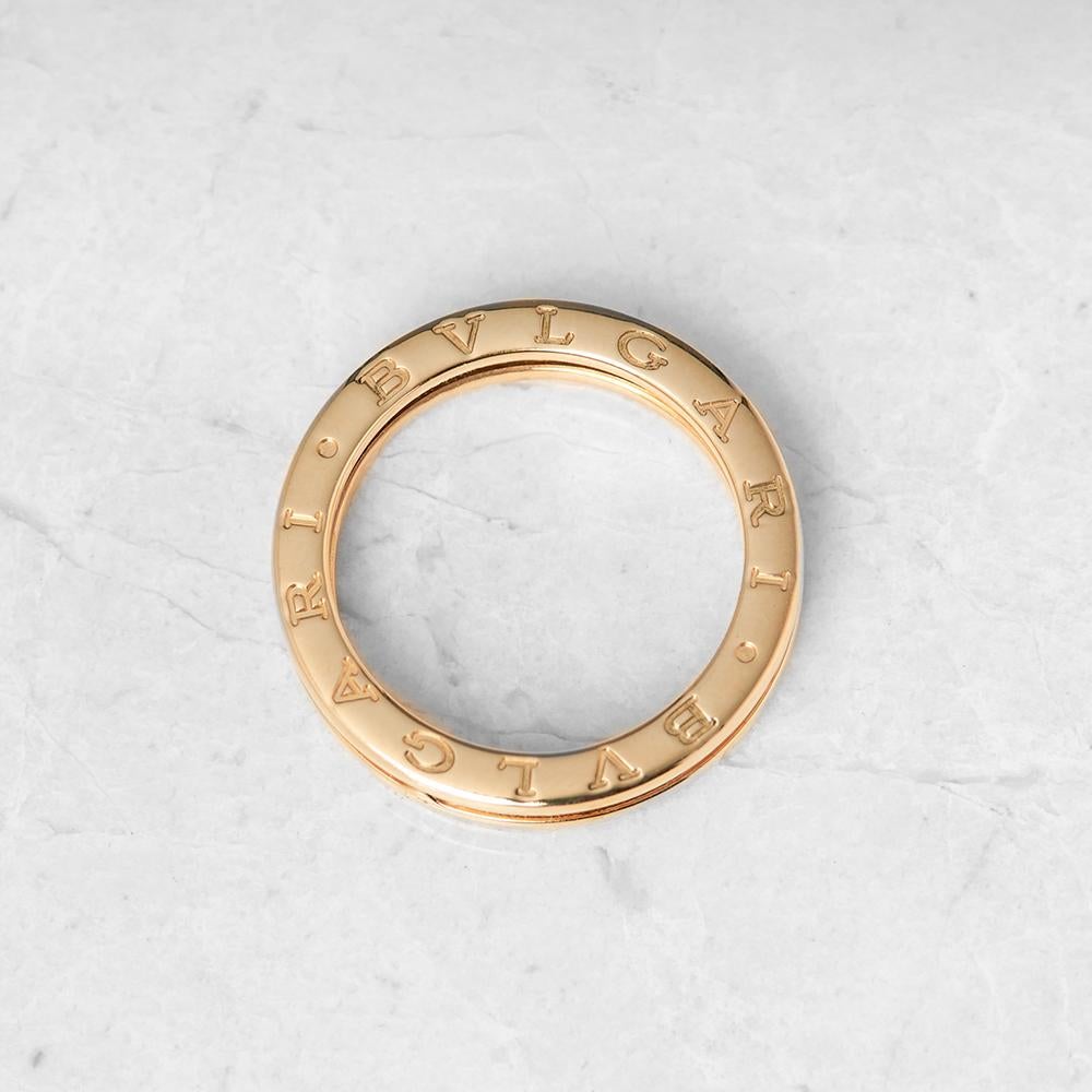 Bulgari 18 Karat Yellow Gold Diamond B.Zero 1 Band Ring 1