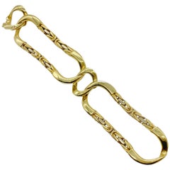 Bulgari 18 Karat Yellow Gold Link Bracelet in Original Box