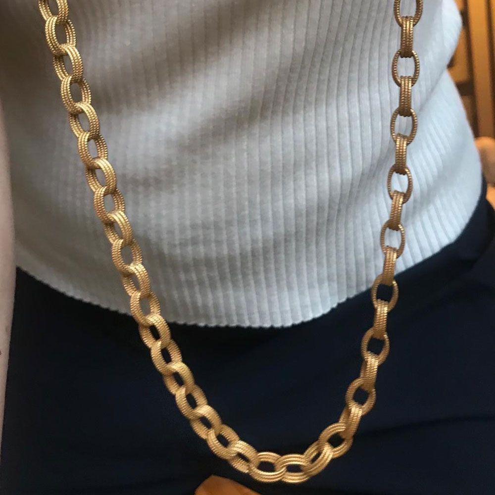 Bulgari 18 Karat Yellow Gold Long Chain Link Necklace 6